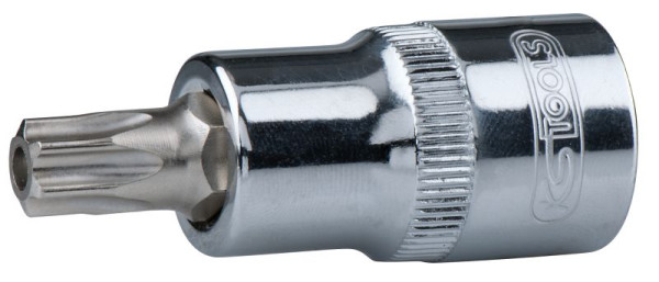 KS Tools 1/2" CHROMEplus Bit-Stecknuss Torx mit Stirnlochbohrung, TB10, 918.1720