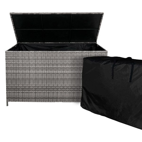 Jardi Rattan Kissenbox, Grau, Box-Material: Rattan, 212734