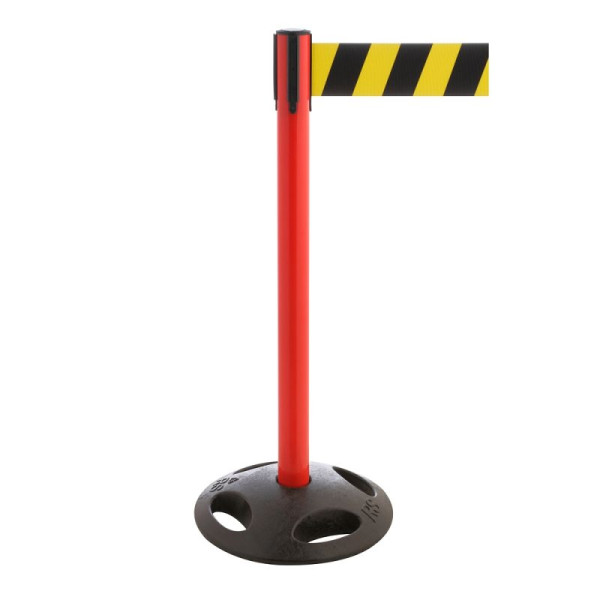 Stein HGS Personenleitsystem -P-Line Maxi-, rot, schwarz/gelb diagonal (schraffiert), mit magnetischem Gurtendstück, 34175d-1704