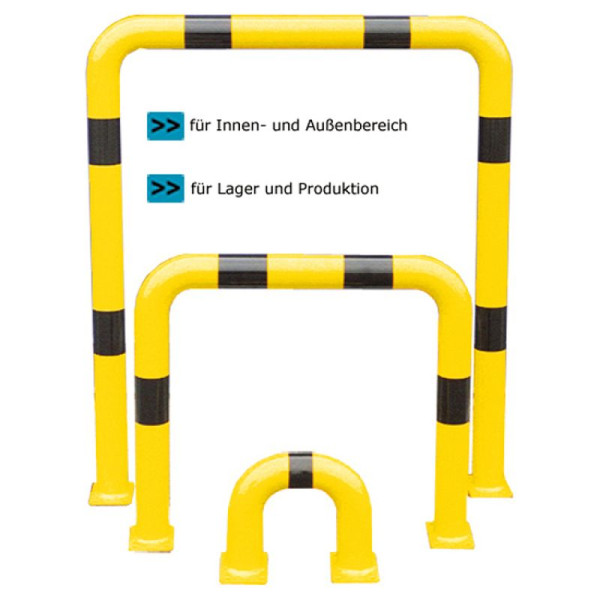 Stein HGS Schutzbügel -Solid-, 400mm/250mm, zum Aufdübeln mit Bodenplatte 100x150mm, 477.01bgp