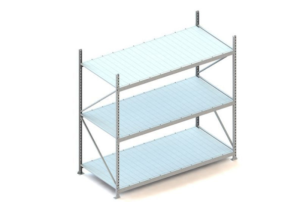 Meta MINI-RACK GR 2200x2200x1050 mm, verzinkt, mit Stahlpaneele, Bodenanzahl: 3, 20051256