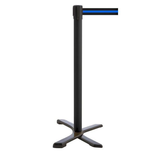 Stein HGS Personenleitsystem -P-Line Compact-, schwarz, schwarz/blau/schwarz waagerecht (gestreift), mit Gurtendstück (Standard), 34869-0802