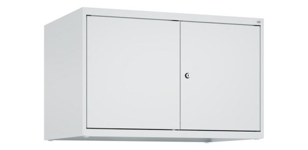 C+P Schrankaufsatz Classic PLUS, C Aufsatzschrank Classic PLUS, 2 Abteile, 500x800x500mm, 7035/7035, Zylinderschloss, 080092-22 S10024