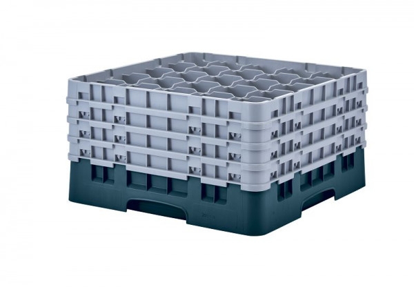 Cambro Spülkorb mit 25 Fächern Camrack® 23,8 cm maximale Höhe, Farbe: Türkis, 25S900414