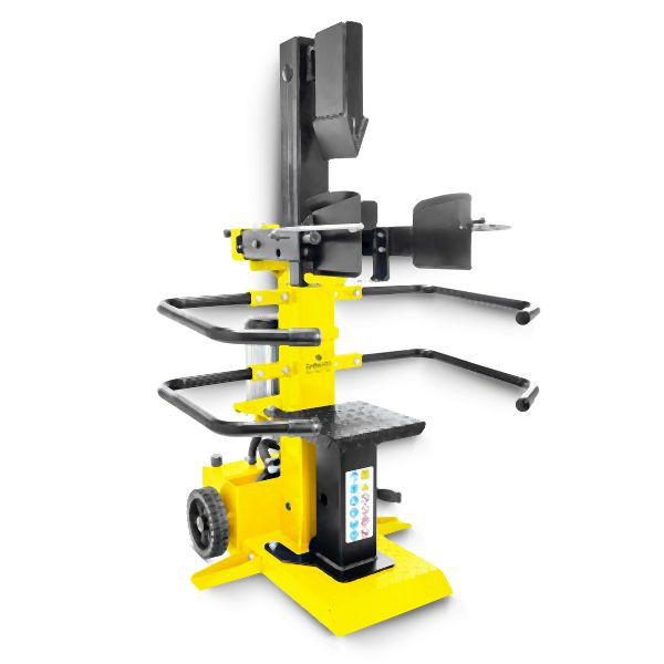BAMATO Holzspalter mit Elektroantrieb, 8 to Spaltkraft, schenkbarer Spalttisch, Stammheber, HO-8PRO
