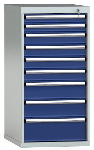 KLW Schubladenschrank 1150 x 572 x 750 mm H x B x T, Einbaumaß: 150 mm, Einteilung: 27x36 Einheiten, EA / 100 kg, SEB1150-09EP-001