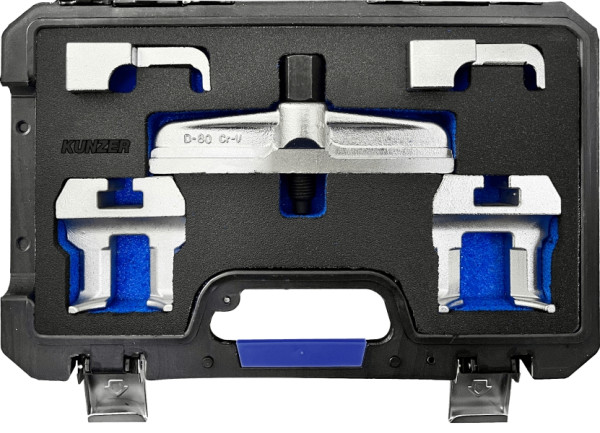 Kunzer Motor-Einstellwerkzeugsatz VAG / Universal Für Reparaturarbeiten mit 4 Spezial-Armen für 5- und 6-Speichenräder, 77AZ709