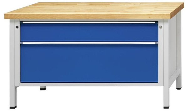 ANKE Werkbänke Kastenwerkbank, Modell 15 VX, 1500 x 800 x 890 mm, RAL 7035/5010, BMP 40 mm, 330.201