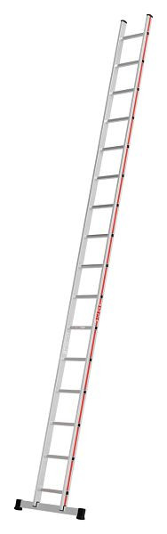 HYMER Sprossenanlegeleiter, 16 Sprossen, Länge 4,59 m, 401116