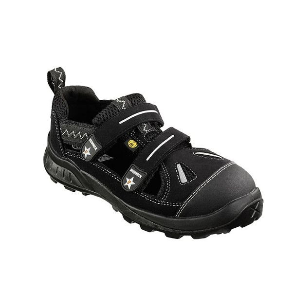 RUNNEX S1-ESD-Sicherheitsklettsandalen TeamStar, Größe: 38, VE: 1 Paar, 5106-38