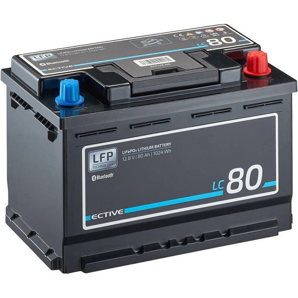 ECTIVE LC 80 BT 12V LiFePO4 Lithium Versorgungsbatterie 80 Ah, TN4352