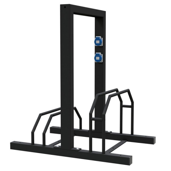 STEIN HGS E-Bike-Modul für Fahrrad-Reihenanlage, beschichtet RAL 9005 schwarz, 2 Stück, 80509.0002