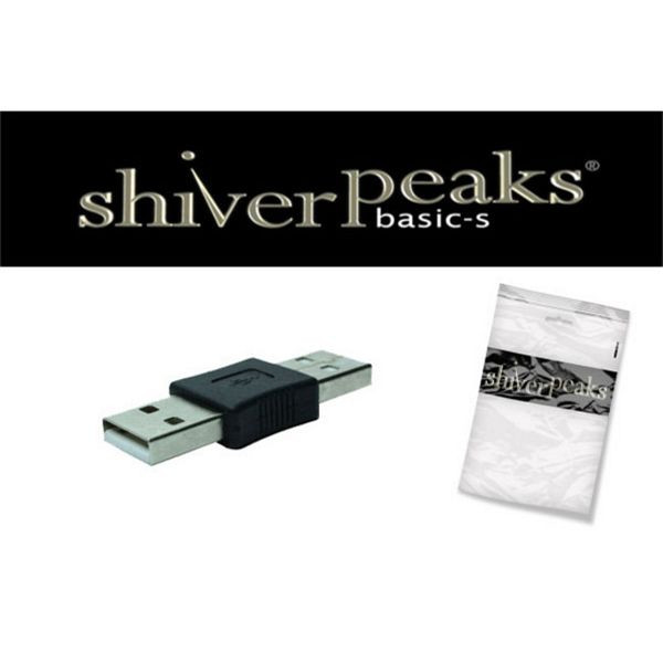 shiverpeaks BASIC-S, USB Adapter, Type A Stecker auf Type A Stecker - schwarz, BS77040-S