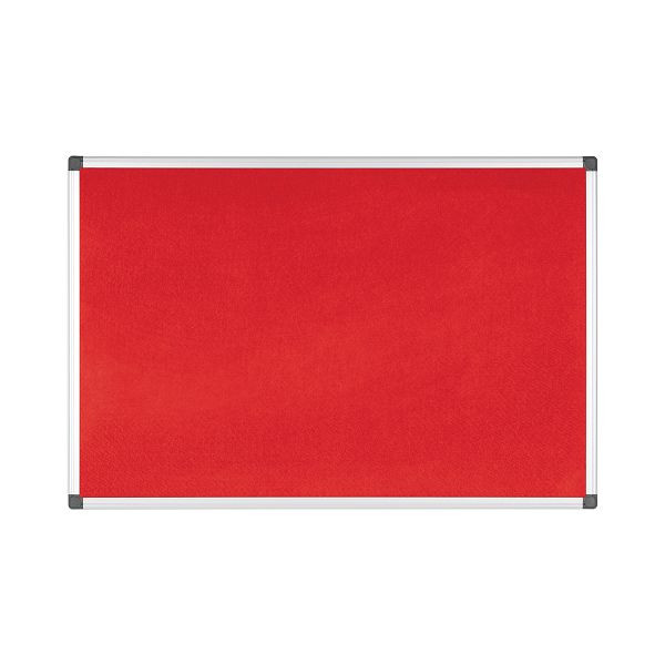 Bi-Office Maya Filztafel Rot mit Aluminiumrahmen 90x60cm, FA0346170