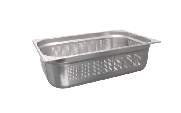 Schneider GN-Behälter Edelstahl, gelochte Ausführung, GN1/1- 530x325x150 mm, 18L, 530302