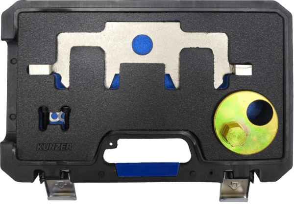 Kunzer Motor-Einstellwerkzeugsatz Mercedes Benz Für Reparaturarbeiten an 1.8-, 2.0-, 2.1- und 2.2-Liter-OM651-Dieselmotoren mit Steuerkette, 77M405