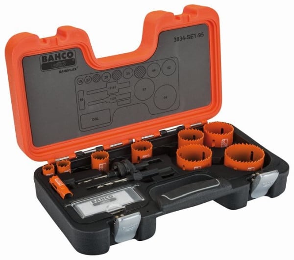 Bahco Lochsägen-Satz, 12-teilig, 3834-SET-95, 7311518159894