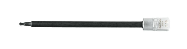 SW-Stahl Schraubendreheinsatz, 1/4", T-Profil, T10, mit Kugelkopf, 05451L