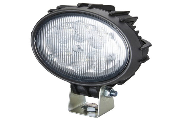 HELLA LED-Arbeitsscheinwerfer - Oval 100 Compact - 12/24V - 1850lm - geschraubt/Anbau - schwenkbarer Montagebügel - Nahfeldausleuchtung, 1GA 996 761-101