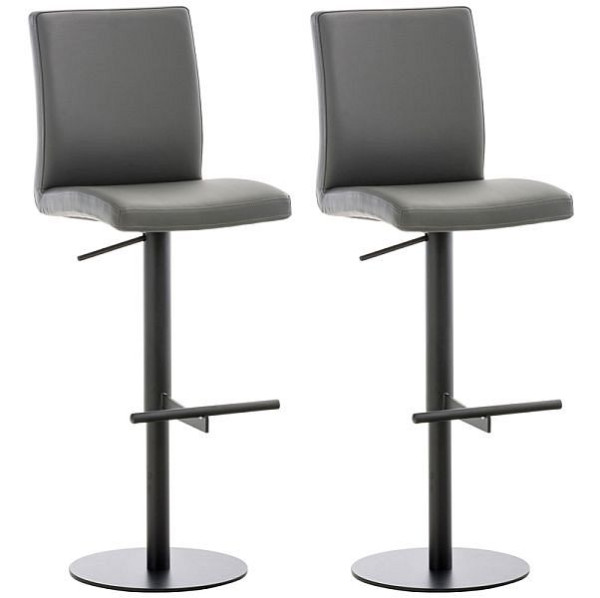 CLP Barhocker Cadiz Kunstleder schwarz, grau, VE: 2 Stück, 315312