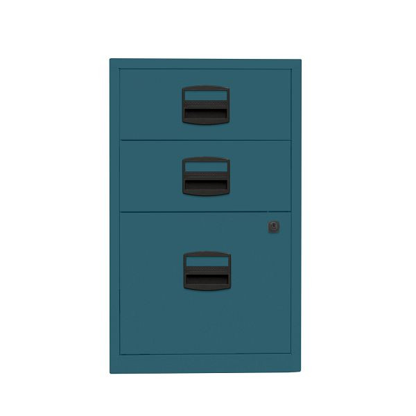 Bisley Home Beistellschrank PFA, 2 Universalschubladen, 1 HR-Schublade, 653 ozeanblau, PFA3653