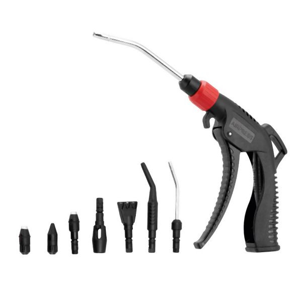 Airpress Ausblaspistole mit 7 austauschbaren Düsen, 45029