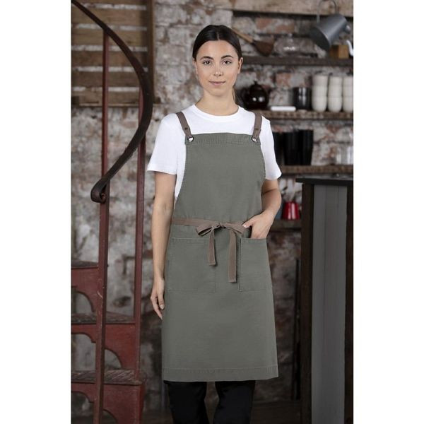 Southside Latzschürzen aus Baumwolle Khaki, Unisex, BB684