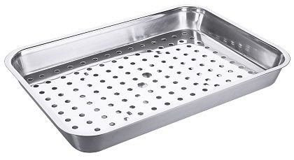 Contacto Grill-/ Abtropfschale 50 cm mit gelochtem Einsatz, 7744/500