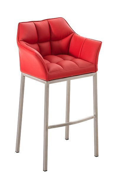 CLP Barhocker Damaso E mit 4-Fuß Gestell, rot, 101159805