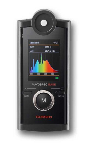 Gossen Foto Spektrometer für den Spezialisten mit LUX, CCT, CRI, PPFD, TLCI, IES TM-30, Flicker Index/%/Frequenz, Referenzmodus, F521G