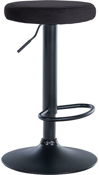 CLP Barhocker Ponte Samt schwarz, schwarz, 322042, 4251756489199