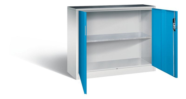 C+P Werkzeugschrank Acurado, H1000xB1200xT400mm, Farbe: Lichtgrau / Lichtblau, Muldengriff, 8830-000 S10207