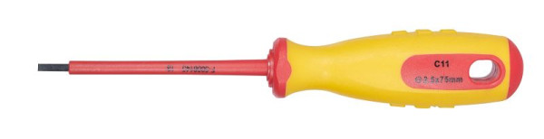 SW-Stahl Schraubendreher, VDE, Schlitz, 2,5 x 75 mm, 33100L-2.5
