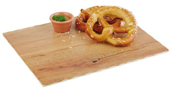 APS GN 1/2 Tablett -OAK LIGHT-, 32,5 x 26,5 cm, Höhe: 1,5 cm, Melamin, Holzoptik (Eiche), mit Antirutsch-Füßchen, 84206