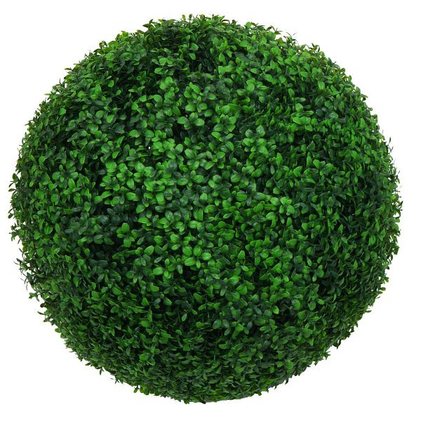 Mendler Künstlicher Busch HWC-L77, Buchskugel Dekopflanze Buchsbaumkugel Kunstpflanze Buxus, Outdoor Ø 55cm, grün, 117653