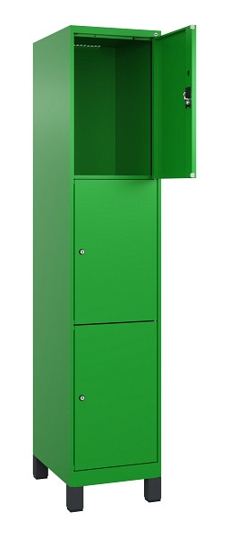 C+P Schließfachschrank Evolo PLUS, mit Füßen, 3 Fächer, 1950x400x500mm, 6037/60, 049010-123 S10026