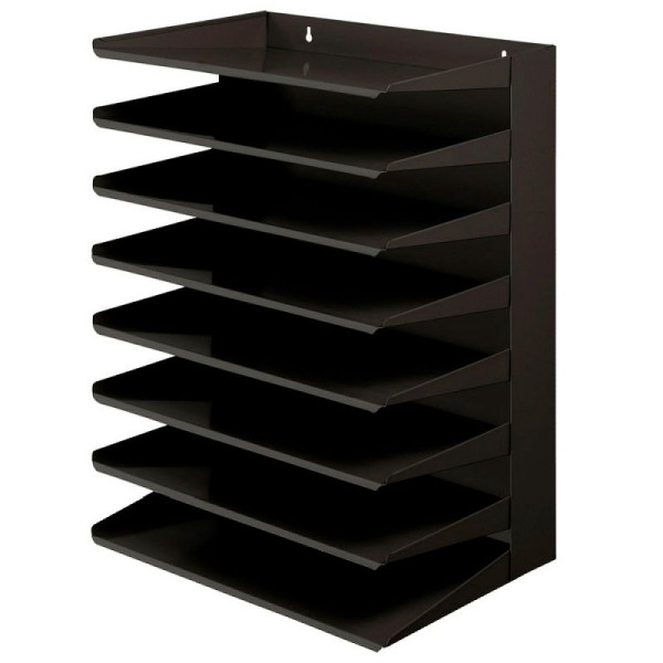 STEIN HGS Sortierregal, schwarz, 8 Stück, 84232.0005