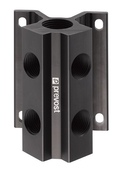 Prevost Wandverteiler, Eingang mit IG BSPP= G 3/4, Ausgangzahl= 4, Ausgang mit IG BSPP= G 1/2, MF 104S4