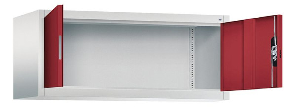 C+P Aufsatzschrank Acurado, H500xB1200xT500mm, Farbe: Lichtgrau / Rubinrot, Muldengriff, 9484-000 S10179