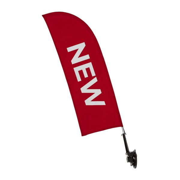 Showdown Displays Fensterflagge, schwarz, Aluminium+Plastik, WINFLAG