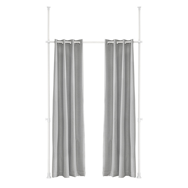 SoBuy Verstellbarer Raumteiler Hellgrau 162x9x200cm, Industriell, KLS12-HG