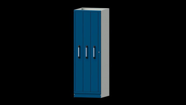 ANKE Werkbänke Vertikalauszug modulares Schranksystem, Modell 202, 715 x 720 x 2200 mm, RAL 7035/5010, 631.021