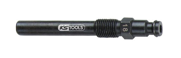 KS Tools Glühkerzen Adapter, M10x1,0 mit Außengewinde, Länge 75 mm, 150.3678