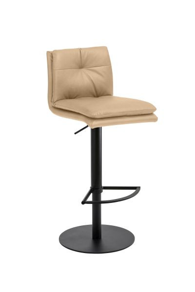 Mayer Sitzmöbel Bar- und Tresenhocker 1215, Gestell Schwarz, Beige, 1215_03_30488