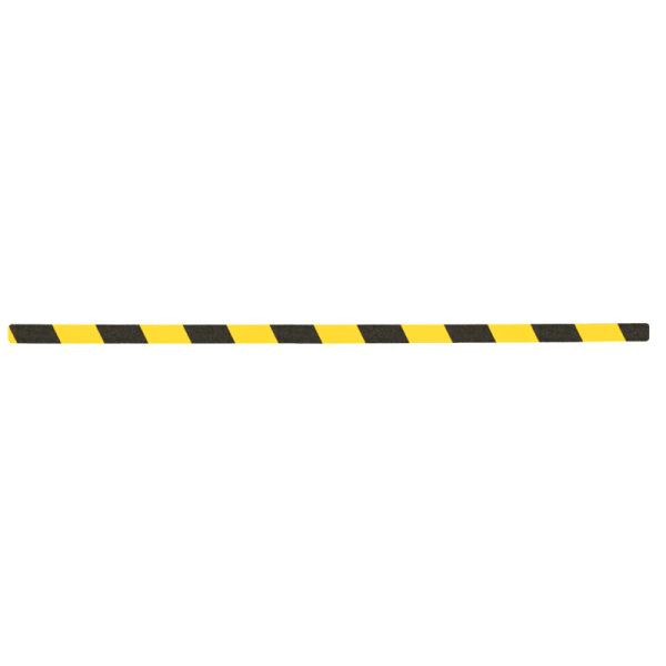 m2 Antirutschbelag Easy Clean schwarz/gelb Einzelstreifen 25x800mm, VE: 10 Stück, M3WV100251