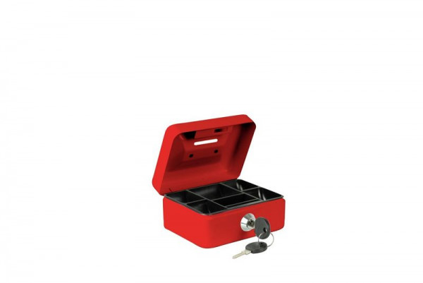 BURG-WÄCHTER Geldkassette MONEY 5012 red, 2 x Schlüssel, HxBxT (außen): 60 x 125 x 95mm, rot, 40090