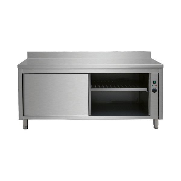 Skyrainbow Wärmeschrank Edelstahl mit Aufkantung, 160 x 70 cm, THWSR167A
