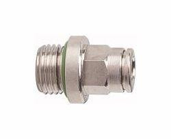 Riegler Gerade Steckverschraubung, Außengewinde zylindrisch mit O-Ring (FKM), 108859