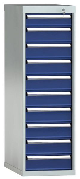 KLW Schubladenschrank 1325 x 419 x 750 mm H x B x T, Einbaumaß: 1225 mm, Einteilung: 18x36 Einheiten, VU / 200 kg, SDB1325-10UP-001