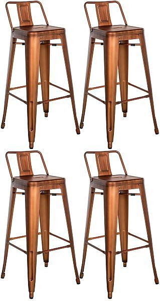 CLP Barhocker Mason, kupfer, VE: 4 Stück, 312915, 4251756403911